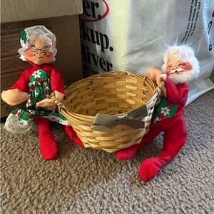 Vintage 1963 Annalee mobilitee Santa and Mrs Claus 🆕 '25 listing